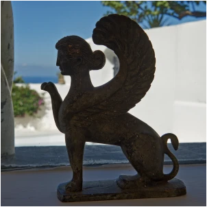 particolare di Casa Stefano all'interno del complesso di case vacanze a capri di Casa bersani