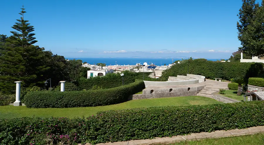Casa Bersani a Capri, veduta